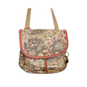 Sakroots Convertible Backpack Purse Love Brown